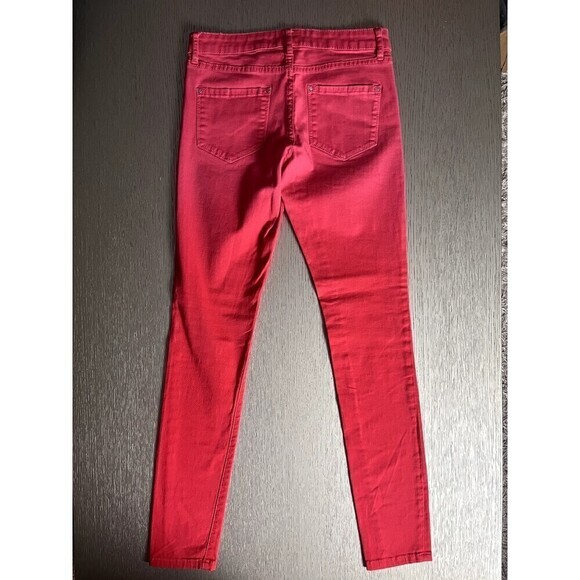 Club Monaco Red Skinny Jeans Women's Size 4 Inseam 29" Stylish Denim - Picture 5 of 7